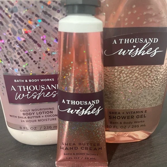 Bath & Body Works A Thousand Wishes Set - Pink and Silver - Picture 3 of 6